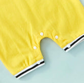 BASKETBALL JERSEY ROMPER - YELLOW.